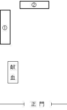 二俣川運転試験場の正門と敷地内略図